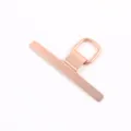 Rose gold metal phone lanyard patch detail close up connector accessory tether tab - Rose Gold