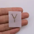 Letter Y rhinestone hotfix patch DIY garment accessory sparkling crystal sticker for crafts - Letter Y / White