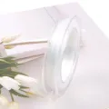 10m 0.8mm hilo elastico transparente para joyeria de cuentas DIY cordon cristal resistente - Transparente