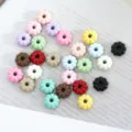 Colorful pumpkin shaped loose beads for DIY phone chains, keychains and handmade jewelry crafts. - 16# Pumpkin