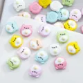 Cute cartoon bear alloy resin beads DIY phone chain necklace accessories cute charms - 25# Fried Egg Bear