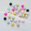 Colorful star alloy beads close-up, ideal for DIY phone charms, necklaces, and keychains crafting. - 29# Pentagram