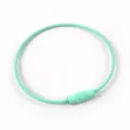Colorful baking paint steel wire loop DIY keychain accessory metal ring for crafts. - 03# Mint Green