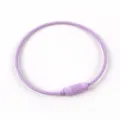 Close-up of purple painted steel wire loop, metal DIY keychain ring accessory 50mm. - 06# Purple