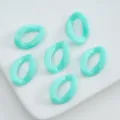 Mint green acrylic open jump rings set for DIY jewelry making, bag chains and hair accessories. - Black and Red (02)