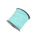 Light blue faux suede cord 2mm velvet string for DIY craft jewelry making and gift wrapping. - Approx. 10m / Bundle / Without Spool / 41 Tiffany Blue