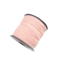 Pink faux suede cord 2mm leather string for DIY jewelry making crafts and gift wrapping. - Approx. 10m / Bundle / Without Spool / 40 Champagne Pink