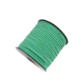 Green Faux Suede Cord 2mm Velvet Thread Spool for DIY Craft Jewelry Gift Box Decoration - Approx. 10m / Bundle / Without Spool / 25 Dark Green