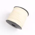 Beige suede cord for jewelry making, 2mm faux leather lace for DIY crafts and gift box wrapping. - Approx. 10m / Bundle / Without Spool / 01 Beige