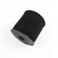 Black faux suede cord spool 2mm DIY craft ribbon gift wrapping decorative string roll - Approx. 10m / Bundle / Without Spool / Style 2 Black