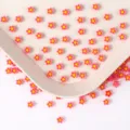 6mm petits cabochons de fleurs en résine rose pour nail art DIY coque de téléphone artisanat - 11