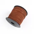 Brown Faux Suede Cord 2mm Leather Lacing Thread for DIY Jewelry Making and Gift Box Wrapping - Approx. 10m / Bundle / Without Spool / 03 Brown