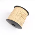 2mm Faux Suede Cord Craft Ribbon for DIY Jewelry Making Gift Box Packaging and Sewing Decor - Approx. 10m / Bundle / Without Spool / 06 Dark Apricot
