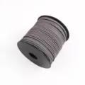 Grey faux suede cord 2mm leather string variant for DIY crafting and gift box decoration. - Approx. 10m / Bundle / Without Spool / 07 Dark Gray