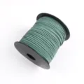 Green faux suede cord 2mm, premium velvet leather crafting string for DIY gifts wrapping. - Approx. 10m / Bundle / Without Spool / 09 Grey-Green
