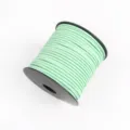Light Green 2mm Faux Suede Cord Velvet Leather Thread Spool for DIY Craft Jewelry Making - Approx. 10m / Bundle / Without Spool / Green (11)