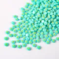 6mm resin flower nail art charms dopamine mint green DIY phone case craft accessories - Style 05 (Mint Green) / 100 Pieces/Pack
