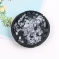 Transparente Plastik Kugel Ohrring Rueckseiten DIY weiche Silikon Ohrstoepsel Schmuck Funde - 200 Stück/Packung / Farbe 01