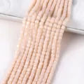 4mm facettierte beige Kristallglas-Würfelperlen für DIY-Schmuckherstellung - 4mm about 96 / Beige