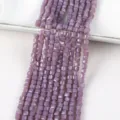 4mm purple faceted square glass beads and sugar-shaped loose beads for DIY jewelry accessories - 4mm About 96 Pieces / Purple