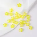 11mm yellow acrylic star beads for DIY necklace and jewelry making accessories - 50 Pieces/Pack / Bright yellow