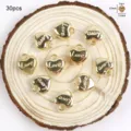 Pendentifs cœur dorés DIY bijoux avec anneau, 30pcs breloques amour métal pour collier. - Cœur Lettre