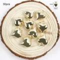 Pendentifs cœur dorés breloques 30 pcs accessoires de fabrication de bijoux DIY collier - Cœur Pointu 14mm