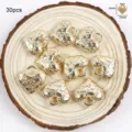 Pendentifs cœur CCB dorés et breloques pour fabrication de bijoux DIY collier et bracelet. - Cœur Lettré