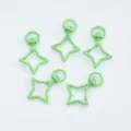 Mint green star-shaped swivel lobster clasps for DIY keychain pendant accessories - 1 Piece / Mint Green