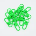 Clips de porte-clés en alliage vert fluorescent crochets à ressort accessoires de bricolage - 1 Pièce / Noir Mat (01)