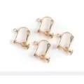 Gold screw earring converter adjustable U-shaped clip for non-pierced ears DIY jewelry making. - KC Gold