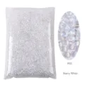 Sparkling iridescent starry white resin rhinestones for DIY nail art and craft filler - 3mm (41000 Pcs/Pack) / Starry White (P05)