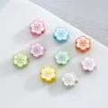 Colorful alloy cherry blossom beads for cute DIY bracelet phone charm jewelry making - 03# Cherry Blossom