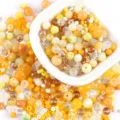 20g mixed yellow and orange glass beads for DIY jewelry making and bracelet kits - 20.00g / 09