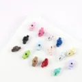 Alloy knot charm beads colorful spacer beads DIY jewelry making accessories phone strap materials - 44# Knot