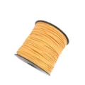 Yellow Faux Suede Cord 2mm DIY Craft Cord Spool for Gift Wrapping and Jewelry Making - Approx. 10m / Bundle / Without Spool / 29 Golden Yellow