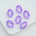 Acrylic colorful open jump rings purple chain links DIY jewelry accessories keychain material - Symmetrical Black (07)