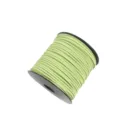 Light green faux suede cord spool, 2mm DIY weaving leather string for gift box packaging. - Approx. 10m / Bundle / Without Spool / 33 Macaron Green