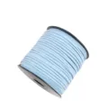Light blue faux suede leather cord 2mm DIY craft spool for jewelry making and gift wrapping - Approx. 10m / Bundle / Without Spool / 32 Macaron Blue