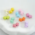 Multi-color alloy bow beads, colorful enamel cute bow charms for DIY phone chains and jewelry making. - 06# Bow