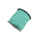 Light green faux suede cord 2mm DIY crafting leather string for gift box wrapping and decoration. - Approx. 10m / Bundle / Without Spool / 37 Peacock Green