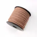 Faux suede cord 2mm leather string for DIY jewelry making, crafts, and gift box wrapping. - Approx. 10m / Bundle / Without Spool / 52 Light Jujube Red