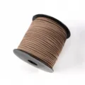 Brown Faux Suede Cord 2mm Microfiber Leather String for DIY Crafts Gift Wrapping - Approx. 10m / Bundle / Without Spool / 53 Light Brown Red