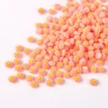 Pink Resin Flower Nail Art Charms 6mm Dopamine DIY Craft Phone Case Accessories 100pcs - Style 07 (Pink) / 100 Pieces/Pack