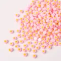 6mm resin layered flower nail art charms pink dopamine flatback DIY phone case cabochons - Style 08 (Pink) / 100 Pieces/Pack