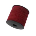 Red faux suede cord 2mm velvet string for DIY jewelry making and gift box decoration - Approx. 10m / Bundle / Without Spool / 22 Wine Red