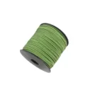 Faux suede cord 2mm green velvet leather string spool for DIY craft and gift wrapping - Approx. 10m / Bundle / Without Spool / 24 Army Green