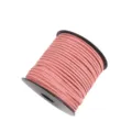 Pink faux suede cord 2mm width microfiber leather string for DIY crafts and gift packaging. - Approx. 10m / Bundle / Without Spool / 26 Dark Pink