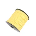 Yellow faux suede cord spool 2mm braided leather string for DIY jewelry crafts making - Approx. 10m / Bundle / Without Spool / 31 Pale Yellow