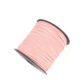 Pink faux suede cord 2mm DIY craft string for gift wrapping and jewelry making spool roll - Approx. 10m / Bundle / Without Spool / 36 Nude Pink